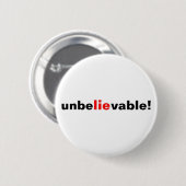 Button Unglaublich Zitat Red Black (Vorne & Hinten)