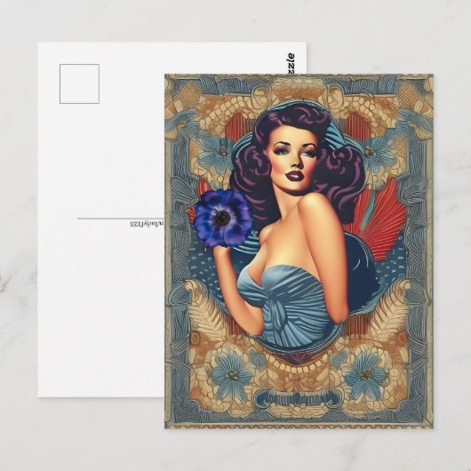 Button Up Art, Postkarte für Postübermittlung (Vorne/Hinten)