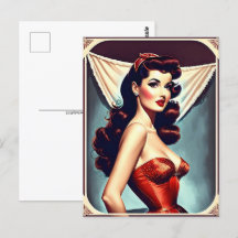 Button Up Art, Postkarte für Postübermittlung