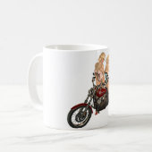 Button-up Bikermädchen Kaffeetasse (Vorderseite Links)