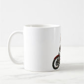 Button-up Bikermädchen Kaffeetasse (Links)