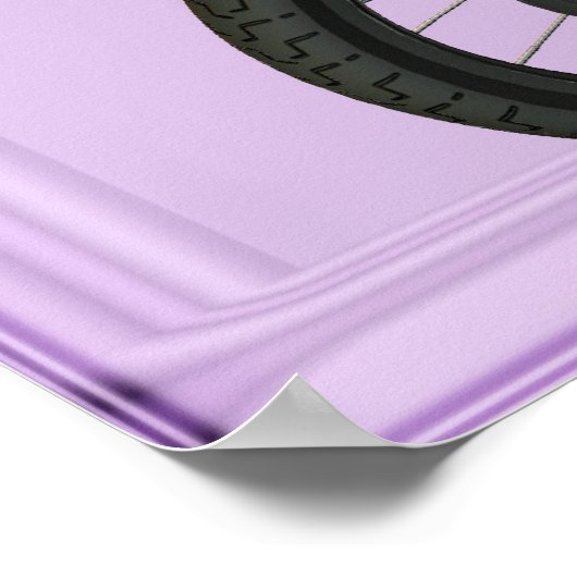 Button-up Bikermädchen Poster (Ecke)