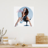 Button Up Cheesecake Phone Square Poster (Küche)