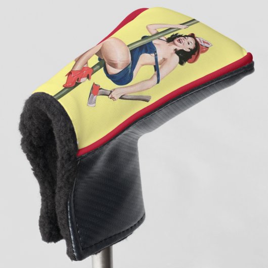 Button-Up-Cover für Feuerwehrmänner Golf Headcover (3/4 Vorderseite)