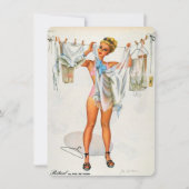 Button-up-Dessous-Brautparty Einladung (Vorderseite)