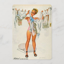 Button-up-Dessous-Brautparty Einladung