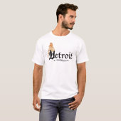 Button Up Detroit-Stil T-Shirt (Vorne ganz)
