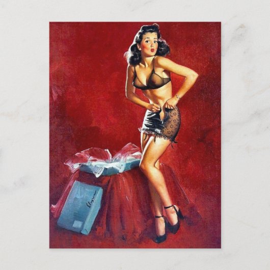 Button-Up-Dressing Postkarte (Vorderseite)