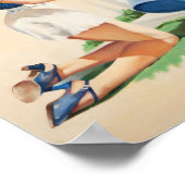 Button-Up-Gartenkunst Poster (Ecke)