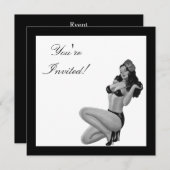 Button-Up Girl 20 Einladung (Vorne/Hinten)