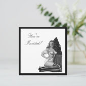 Button-Up Girl 21 Einladung (Stehend Vorderseite)