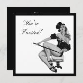 Button-Up Girl 5 Einladung (Vorne/Hinten)