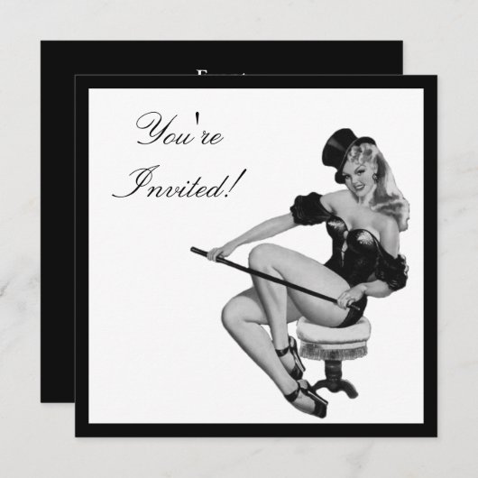 Button-Up Girl 5 Einladung (Vorne/Hinten)