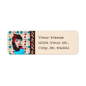 Button-up Girl Address Labels (Vorne)