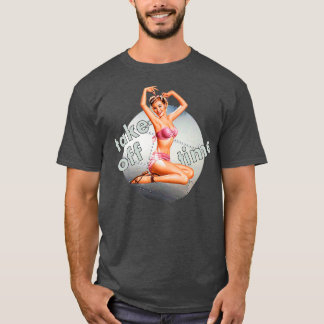 Button up Girl Bomber starten Zeitnase Art WW2 Ret T-Shirt