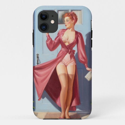 Button-Up-Girl Case-Mate iPhone Hülle (Rückseite)