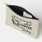 Button-up Girl Coffee Addict Accessoire Pouch Zubehörtasche (Offen)