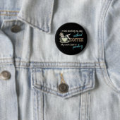 Button-up Girl Coffee Addict Button (Beispiel)