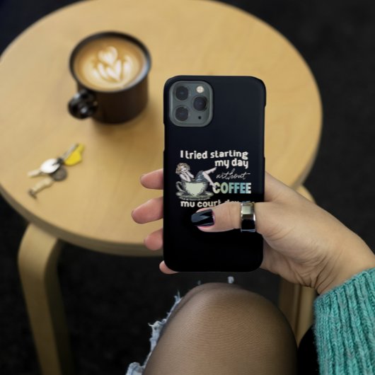 Button-up Girl Coffee Addict Case-Mate iPhone Hülle