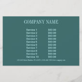 Button Up Girl Cosmetologist Haarkopfartist Flyer (Hinten)