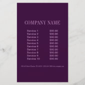 Button Up Girl Cosmetologist Haarkopfartist Flyer (Hinten)