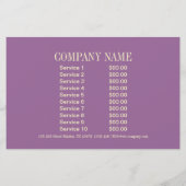 Button Up Girl Cosmetologist Haarkopfartist Flyer (Hinten)