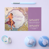 Button Up Girl Cosmetologist Haarkopfartist Flyer (Einzeln)