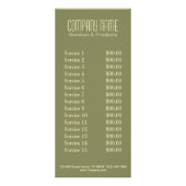 Button Up Girl Cosmetologist Haarkopfartist Werbekarte (Hinten)