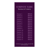 Button Up Girl Cosmetologist Haarkopfartist Werbekarte (Hinten)