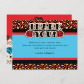 Button-up Girl, danke Karten (Vorne/Hinten)