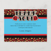 Button-up Girl, danke Karten (Vorderseite)