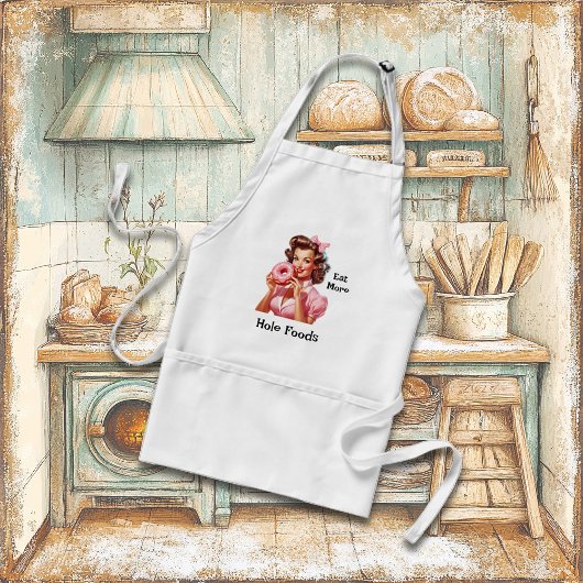 Button-Up Girl Doughnut Baker Thema Schürze