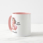 Button-Up Girl Doughnut Tasse (Vorderseite Links)