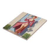 Button-Up-Girl Fliese (Seite)