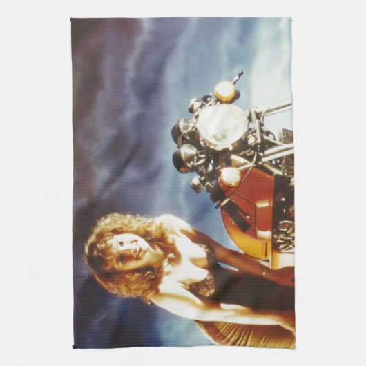 Button-Up-Girl Geschirrtuch (Vertikal)