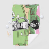 Button Up Girl Golfhandtuch (Insitu)