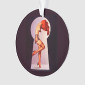 Button-Up-Girl-Keyhole Ornament (Vorderseite)