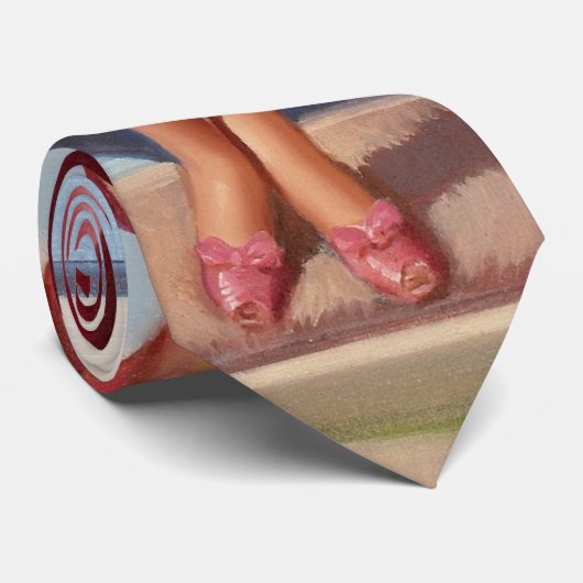 Button-Up-Girl Krawatte (Gerollt)