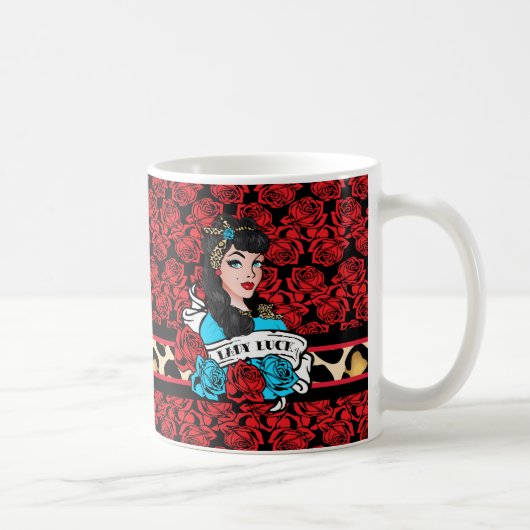 Button-up Girl, Lady Luck Kaffeetasse (Rechts)