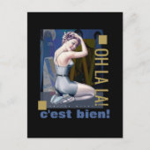 Button-Up Girl mit industriellem Hintergrund Postkarte (Vorderseite)