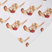 Button Up Girl mit Santa Mask Seidenpapier (Ausschnitt)