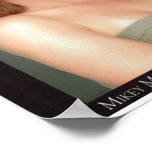 Button-up Girl Poster (Ecke)