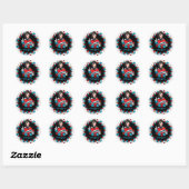 Button-up Girl, Rock-a-Billy, Danke Stickers (Blatt)