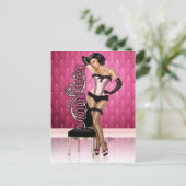 Button-up Girl Rose Bottom by Chadin" Postkarte (Stehend Vorderseite)