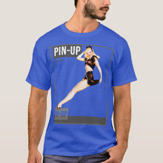 Button up Girl Vintag Pinup Magazine 32 T-Shirt
