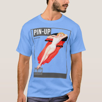 Button up Girl Vintag Pinup Magazine 44 T-Shirt