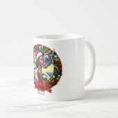 Button-up Girl Weihnachts-Tasse Kaffeetasse (VorderseiteRechts)