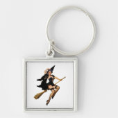 Button-Up-Hexe Schlüsselanhänger (Vorne)