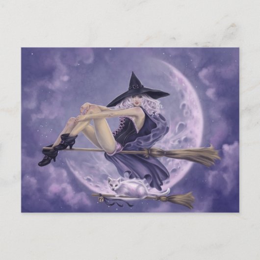 Button-Up-Hexen - verzaubert Postkarte (Vorderseite)
