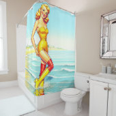 Button Up Lady Duschvorhang (Beispiel)